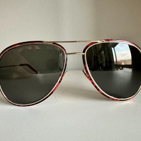 Saint Laurent Tortoiseshell Aviators - Picture 2 of 4